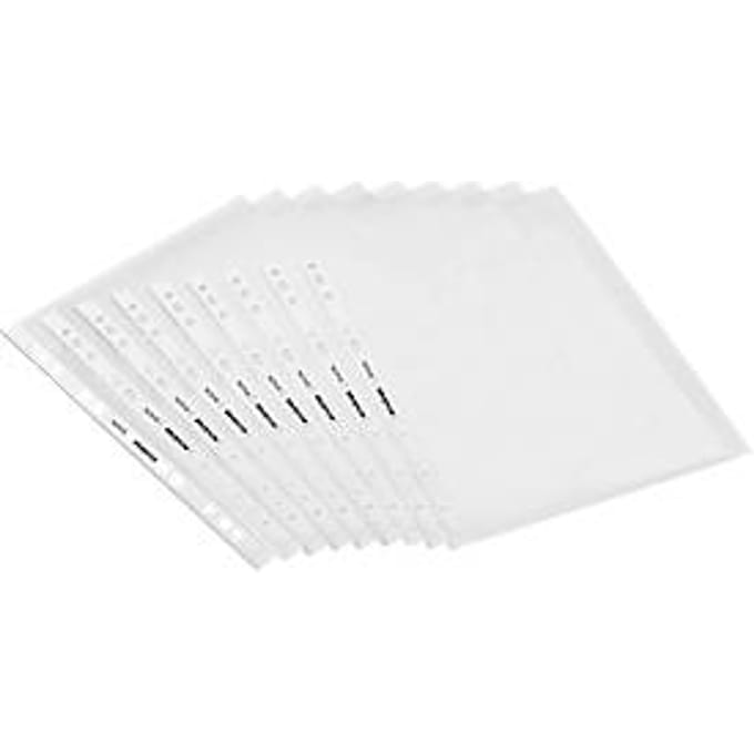 Insteekhoezen Premium - A4 formaat - open top - 80 microns - glad- transparant - 100 stuks