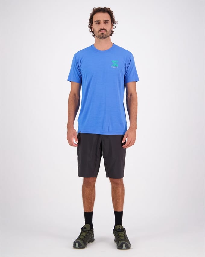 Mons Royale Icon T-Shirt Merino Pop Blue S