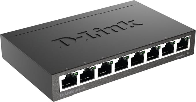 8-Poorts Gigabit Switch Desktop Metal - 10/100/1000Mbit/s Netwerk Switch