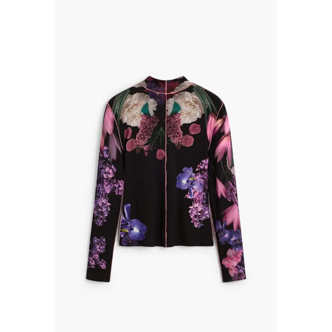 T-shirt met lange mouwen bloemenprint dames Desigual