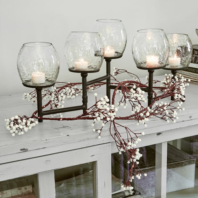 LOBERON Lichtsnoer Fabrielle bruin/wit