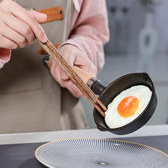 Mini-ei-pan Multifunctioneel Anti-aanbak Gelijkmatige Verwarming Kleine Ei-koekenpan voor Thuis black