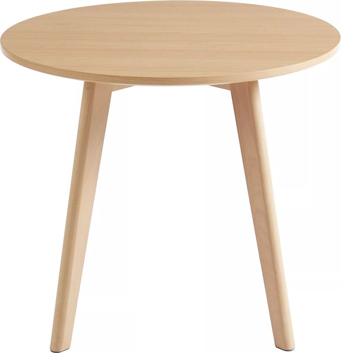 Vente-unique Kindertafel van MDF en beuken - Kleur: naturel - LOULOUNE