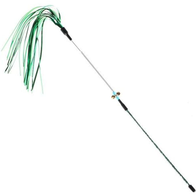 Grappig felgekleurd papier huisdier kat Kitten Tease Rod Wand Play interactief speelgoed pack-1