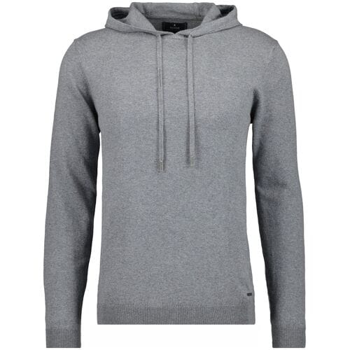 Ragman Trui Knitted Cotton Cashmere Hoodie Drawstring Grijs / male