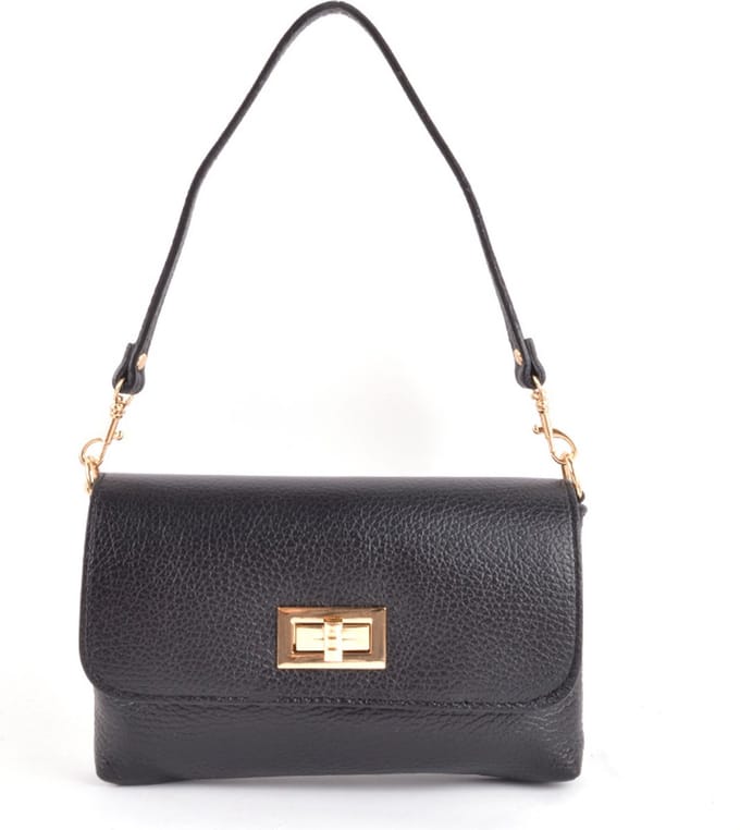 Giuliano handtas Isha - Zwart - Dames - Made in Italy