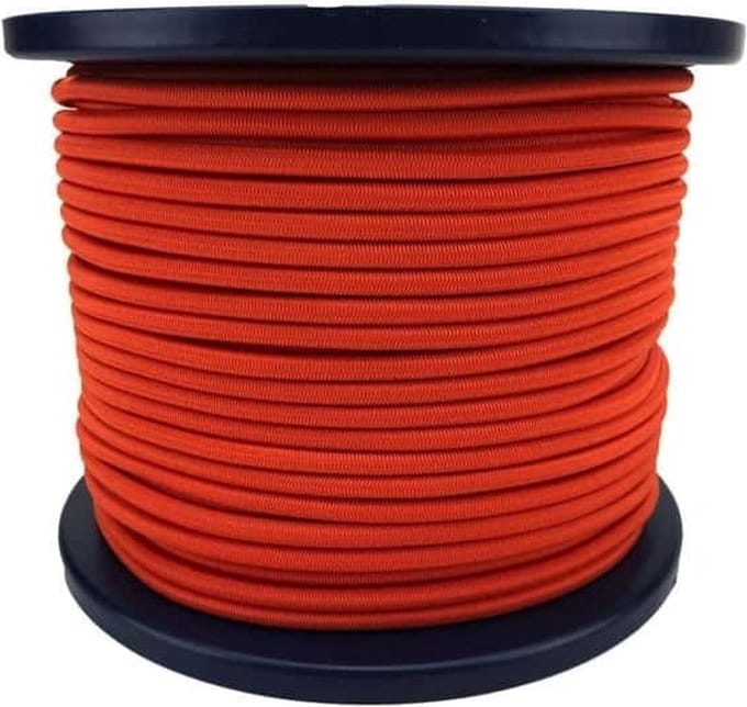 3mm Elastisch Touw - Oranje - 100 meter op rol
