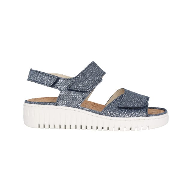 Waldläufer H-Willow - dames sandaal - Blauw - maat 41.5 (EU) 7.5 (UK)