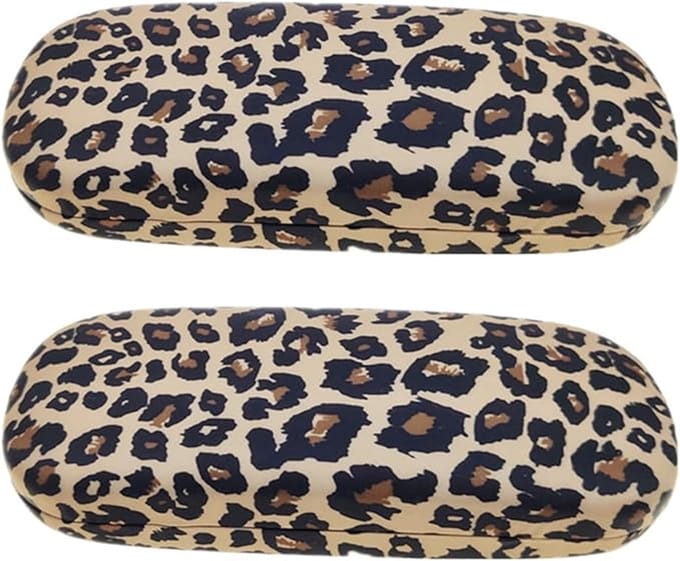 Brilcase M - 2-delig - Luipaardprint - Modeaccessoire voor brillen - SnelShoppen