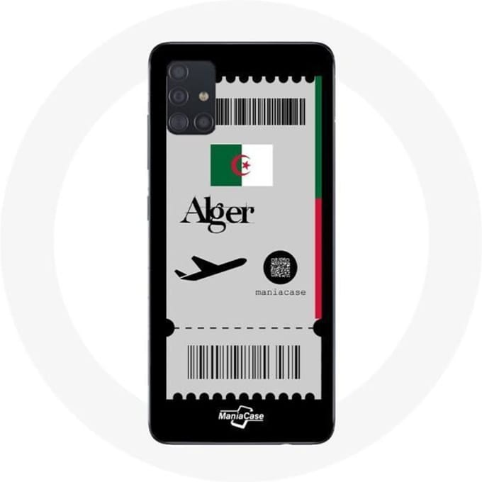 Coque Samsung Galaxy A51 Billet d'avion Algerie