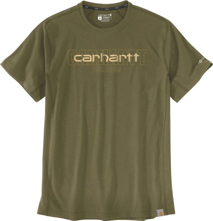 Carhartt Force S/S T-shirt met logo-afbeelding 106653