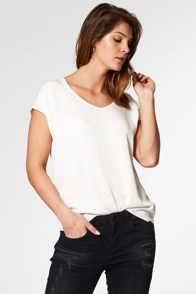 Circle of Trust Dena Top Snow White Taglia: XS | Magliette intime Outlet | Donna | Bianco