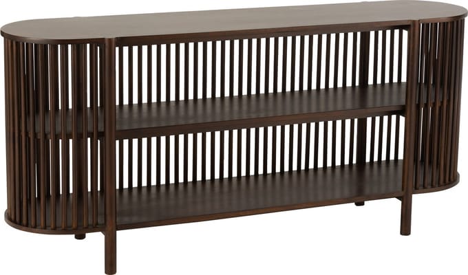 J-Line console 2 Planken Conie - hout - donkerbruin