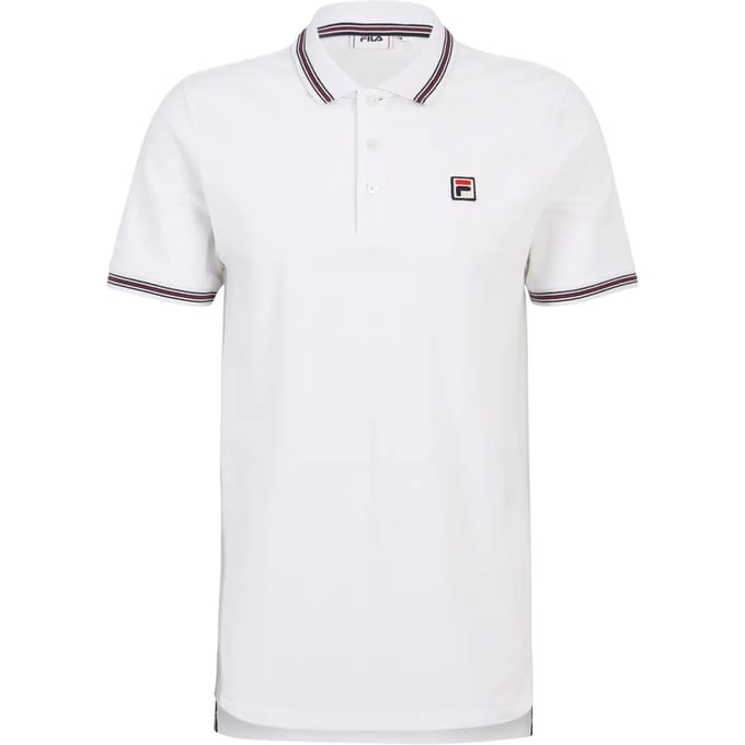Fila Poloshirt Heren - Wit - Katoen - Maat M