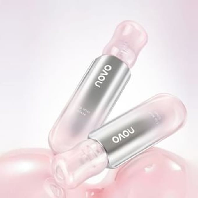 NOVO - Light Nude Watery Mist Lip Gloss - 6 Colors C02# Rose Red - 2g