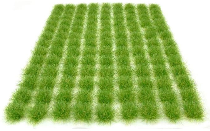 Dailygoods- Statisch Gras 98 Stuks - Zelfklevend - Kunstgras - Modellering - Wargaming - Terrain Model 3 mm - Modelgras