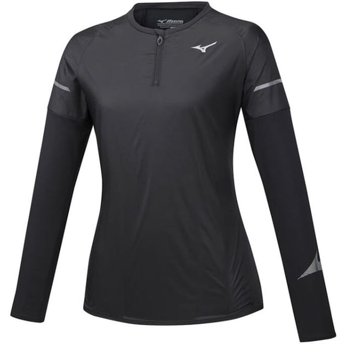 Mizuno Hineri Hybride Dames Zwart Top