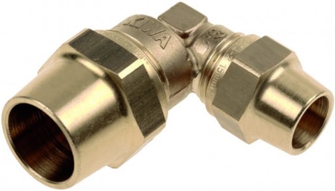 Knelfitting BELGAS - Verloopknie - 28 x 22mm - 2x knel
