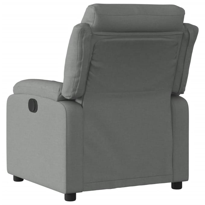 vidaXL - Relaxfauteuil - Donkergrijze - Stof