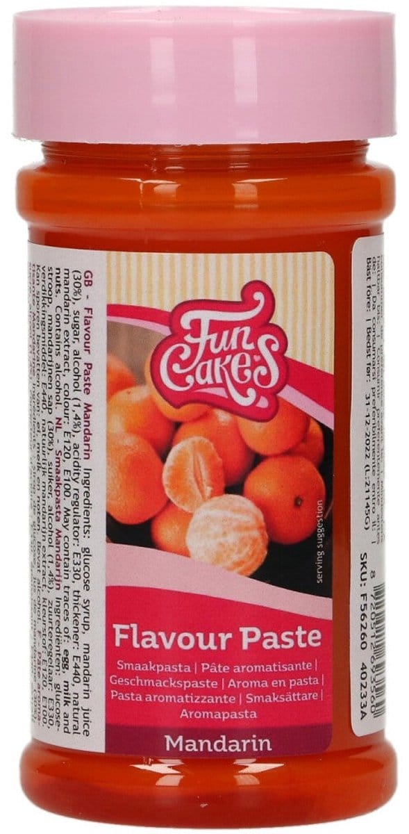FunCakes Smaakpasta - Aroma - Mandarijn - 120g