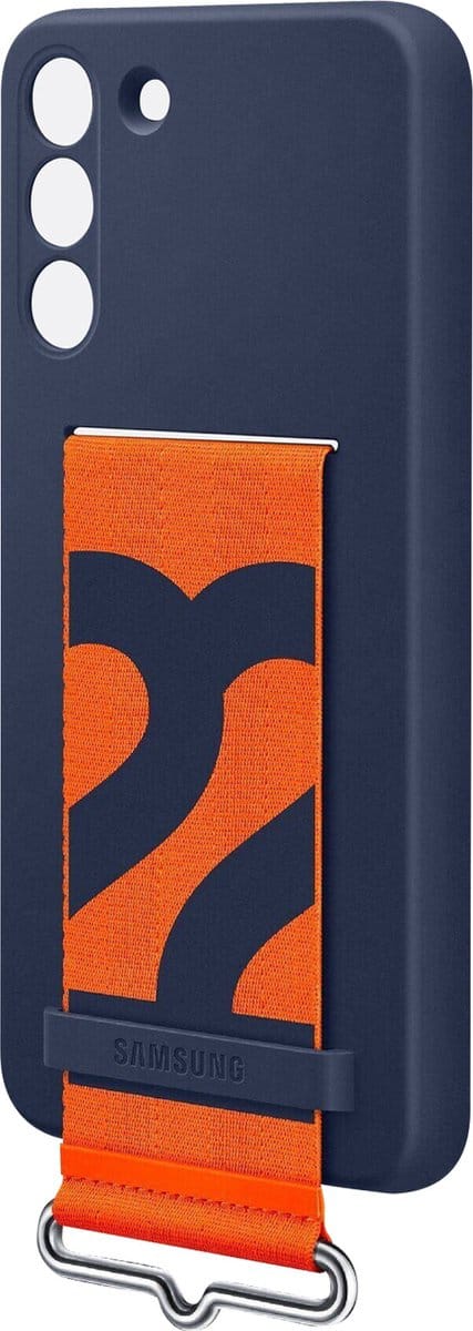 Siliconen Hoesje met Strap  - Samsung Galaxy S22 - Navy