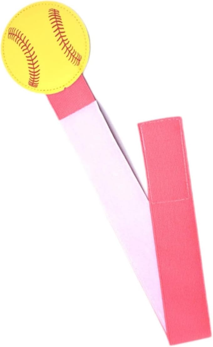 Pitching Trainingsriem - Elastische Beenband - Softbal Oefenen - Verstelbare Sluiting - 48cm Riem - Roze