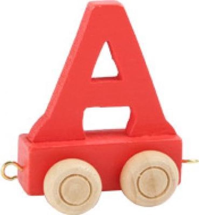 Small Foot - Wooden Letter Train Color - A