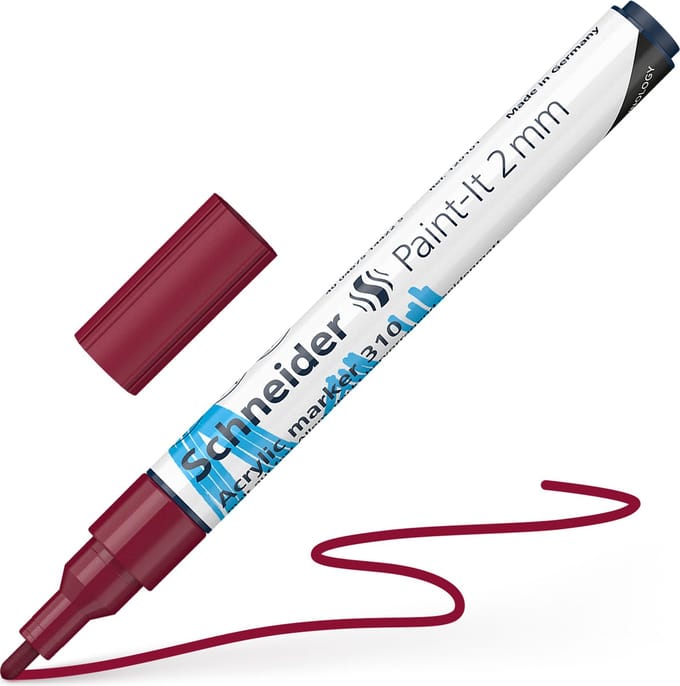 Schneider acrylmarker - Paint-It 310 - 2mm - bordeaux - S-120161