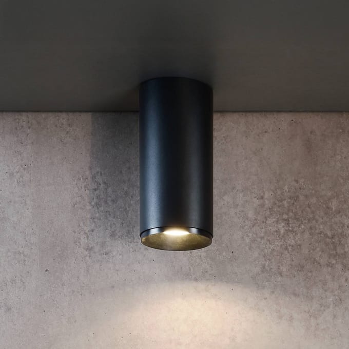 Deko-Light LED downlight Lucea 6, zwart, aluminium, 2.700 K