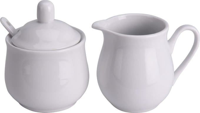 Excellent Houseware suiker en melk dispensers porselein 10 cm