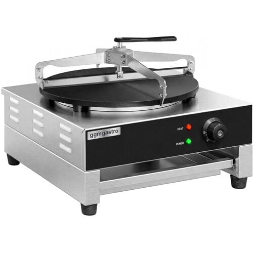 GGM Gastro Crêpes-Gerät - mit 1 Platte - Ø 400mm inkl. Teigverteiler