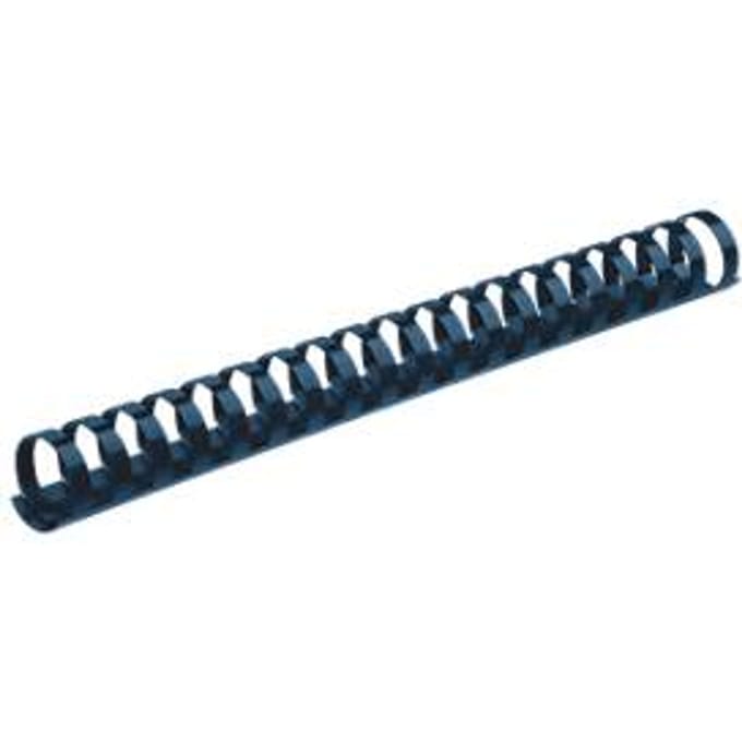 Fellowes plastic inbindruggen, formaat 14 mm, 100 stuks, voor inbindmachines plastic inbindrug blauw, 100 stuks