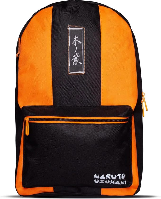 Naruto - Basic Plus Rugtas - Oranje/Zwart