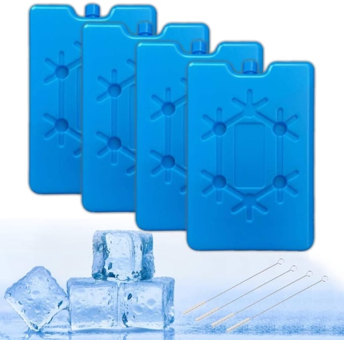 Dailygoods- Koeltas herbruikbaar - Koelelementen 4 stuks - Vriesbord