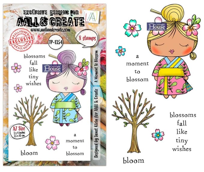 Aall & Create clearstamps A7 - A moment to blossom