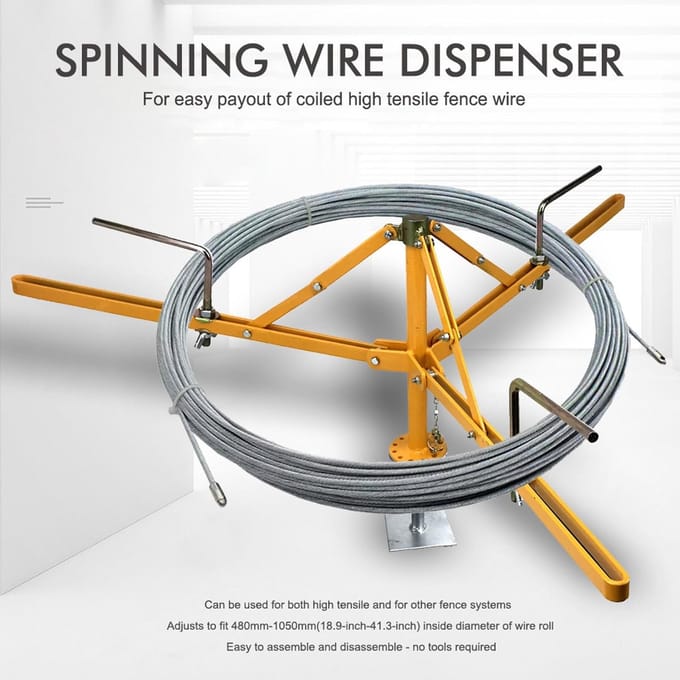 Dailygoods - Verstelbare Heavy Duty Fence Wire Dispenser