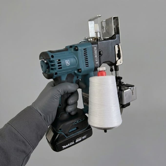 EuroSew EZGO 101 Zakkennaaimachine op Accu