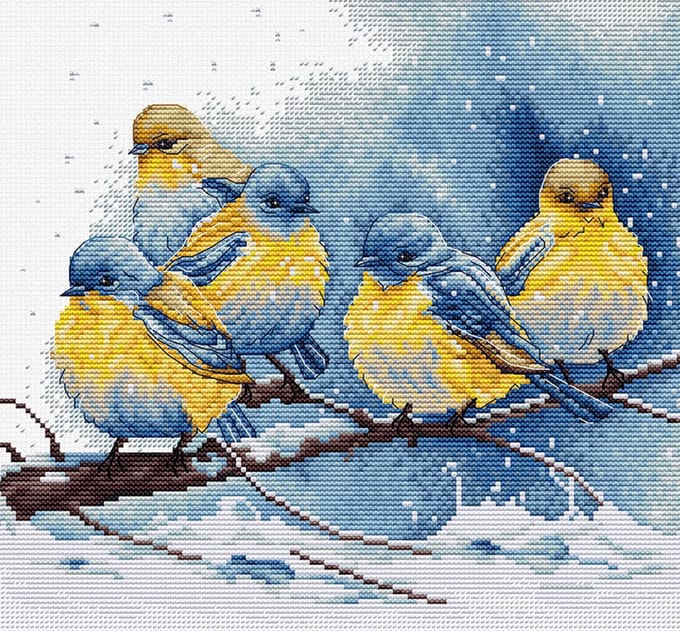 Luca-S Eastern Bluebirds borduren (pakket) BU5028
