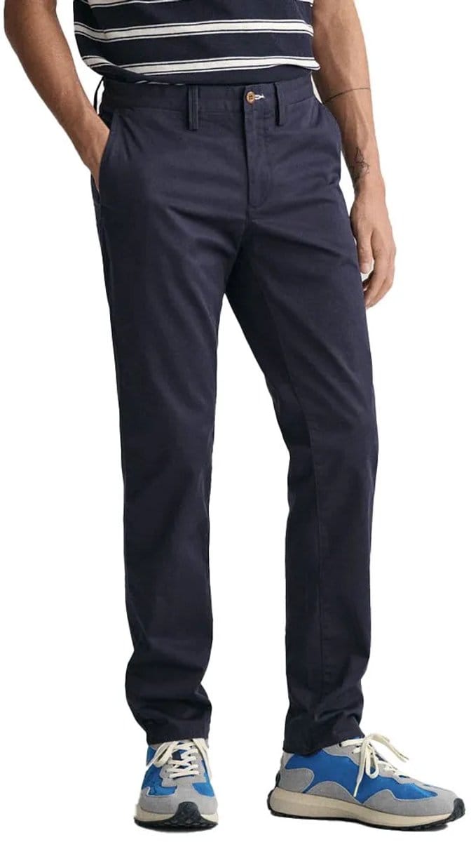 Gant Twill Slim Fit Chino Broek Blauw 36 / 32 Man
