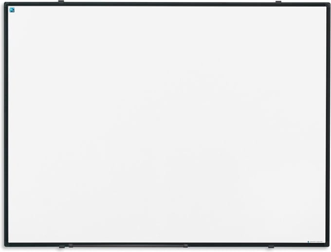 Smit Visual Whiteboard 60x90 cm Softline Emailstaal - 8mm Zwart aluminium frame