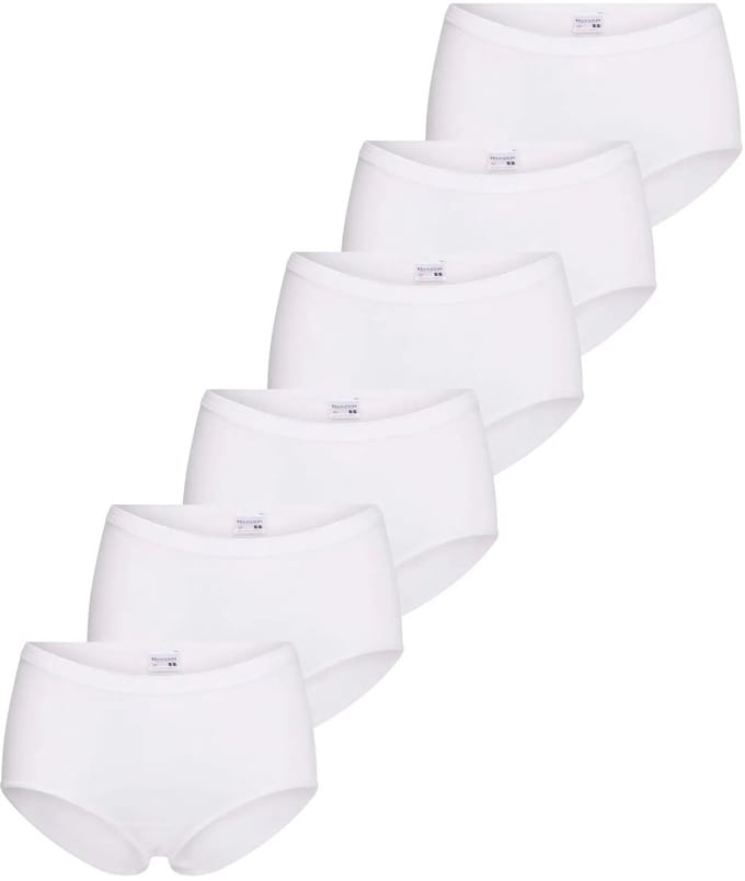 Beeren 6-pak dames heupslips comfort - Voordeelverpakking - Aanbieding - Multipack - Wit / M