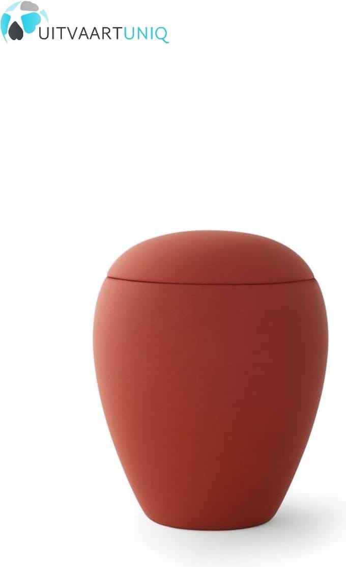 Mini urn robijn - keramiek