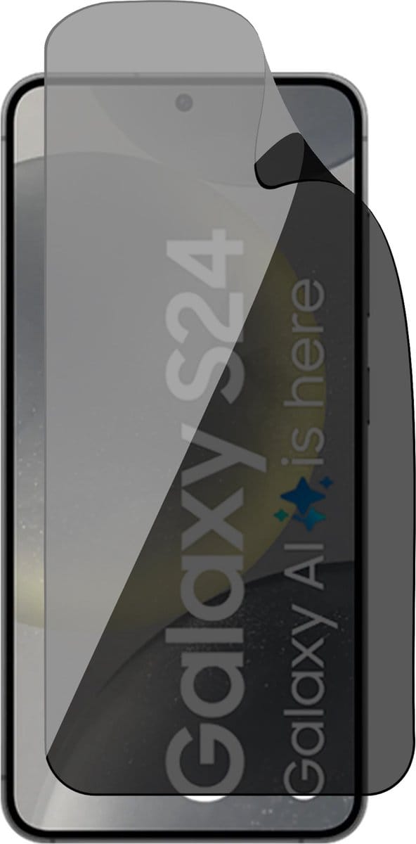 Privacy Screenprotector geschikt voor Samsung Galaxy S24 - 1x FlexGuard Screen Protector