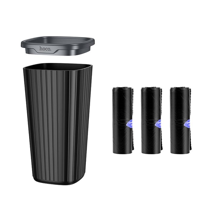 Hoco Mini Prullenbak voor in de auto - 800ml - inclusief 90 gratis afvalzakken