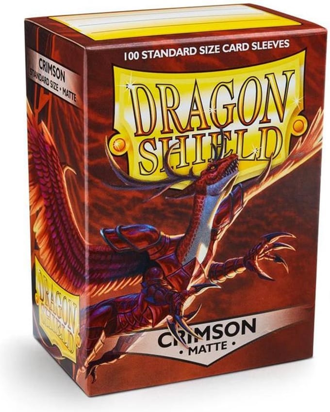 Dragon Shield - Standard Size Sleeves Crimson Matte 100x