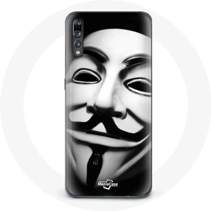 Coque pour Huawei p20 Nous sommes légion masque anonyme