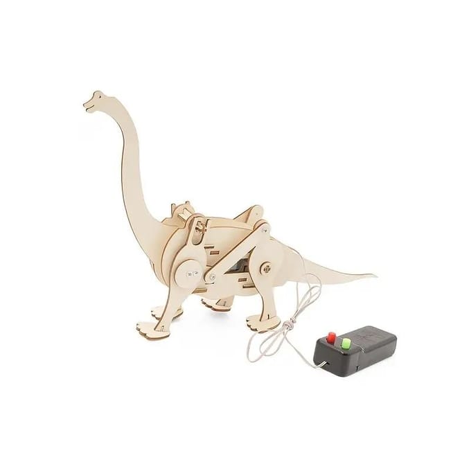 Kit STEM Dinosaure Jouets pour Enfants, Puzzle 3D en Bois Modèle Kit Robot Modèle, Projets STEM Scientifiques Éducatifs DIY
