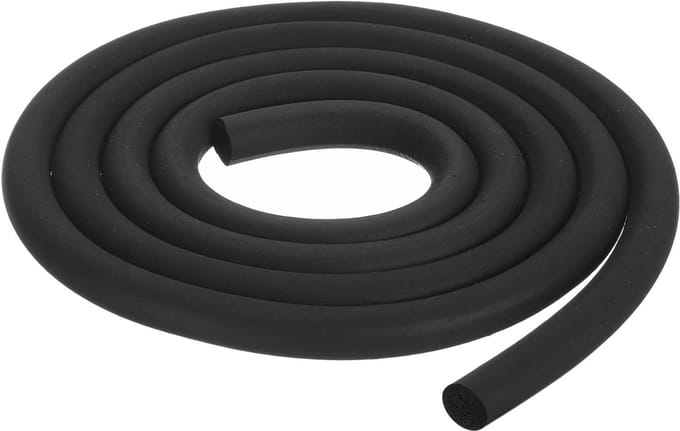 Schuimrubberen afdichtstrip - Rond EPDM rubber - Doe-het-zelf afdichting - Vorstbestendig onbreekbaar - 2 meter 11 mm - Zwart