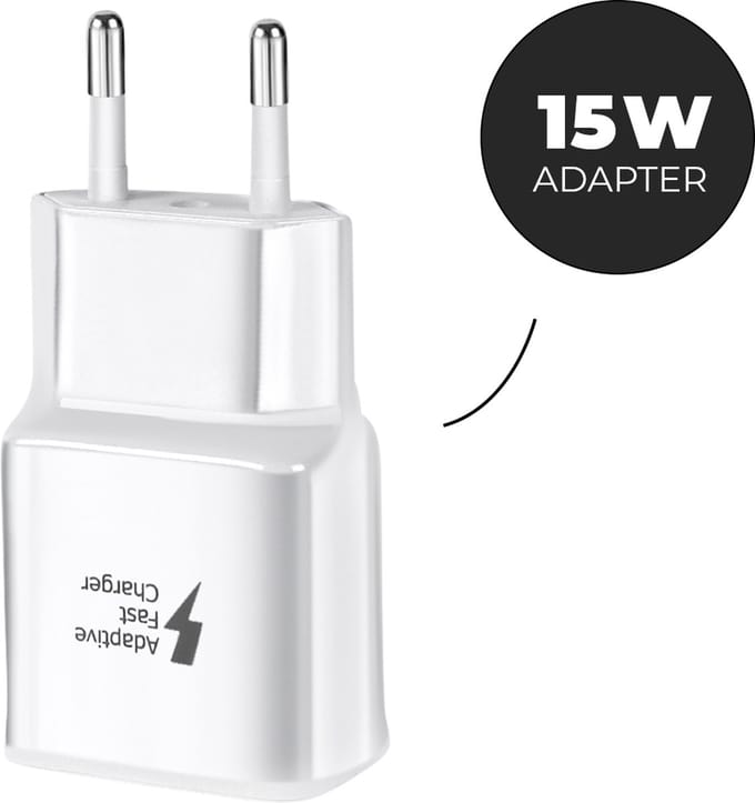 WISEQ USB Adapter – Universele Stekker – USB Stekker Wit – Geschikt voor Samsung, Apple, Huawei, Nokia