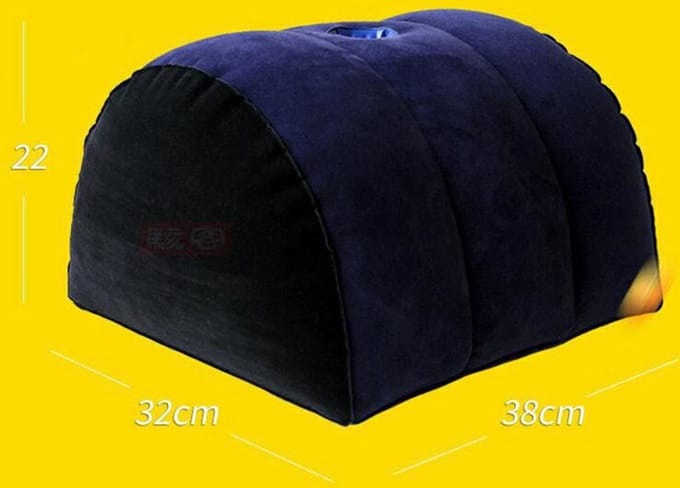 Inflatable Position Master sex kussen - blauw - voor wand vibrator - Prolink Novelties®